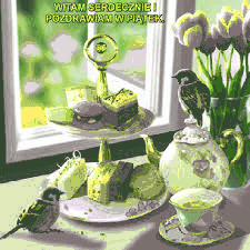 Poranne śniadanie z pozdrowieniami na piątek